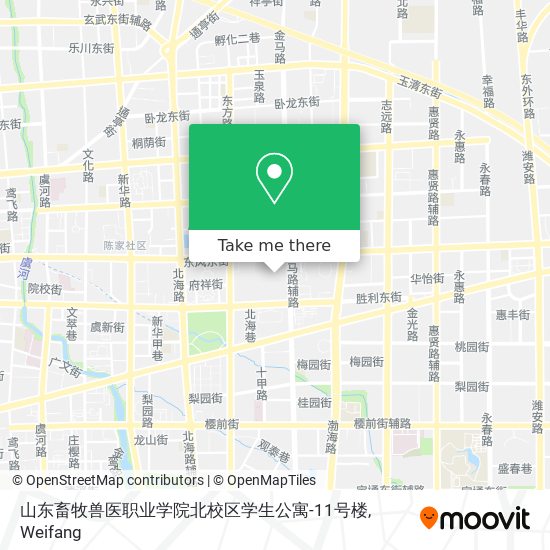 山东畜牧兽医职业学院北校区学生公寓-11号楼 map