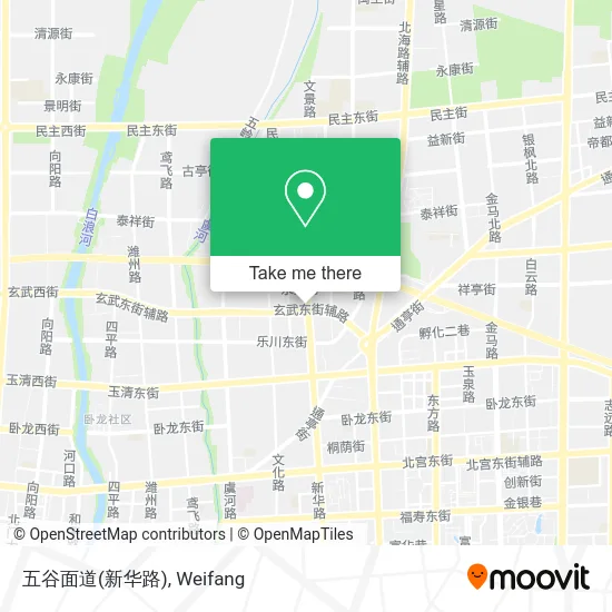 五谷面道(新华路) map