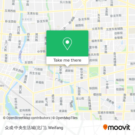 众成·中央生活城(北门) map
