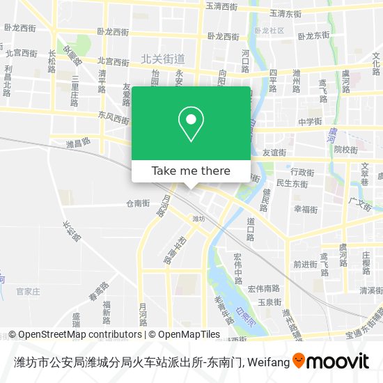 潍坊市公安局潍城分局火车站派出所-东南门 map