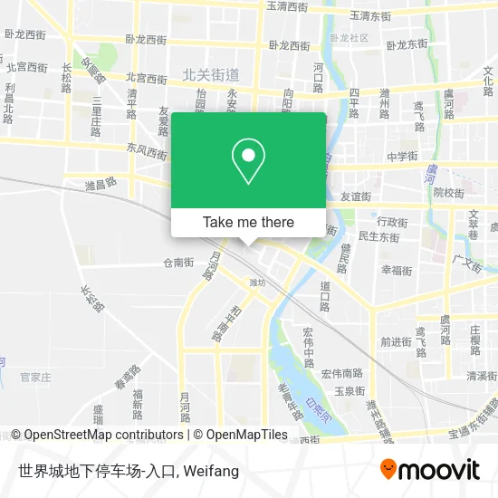 世界城地下停车场-入口 map