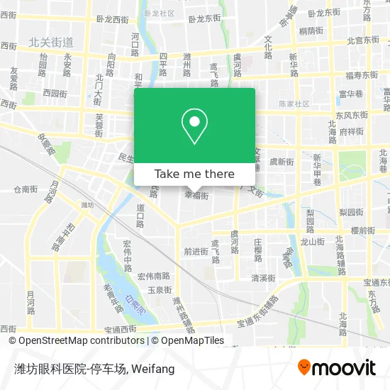 潍坊眼科医院-停车场 map