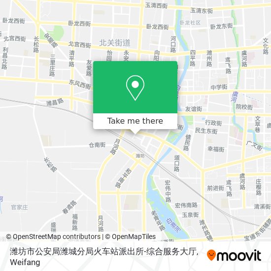 潍坊市公安局潍城分局火车站派出所-综合服务大厅 map
