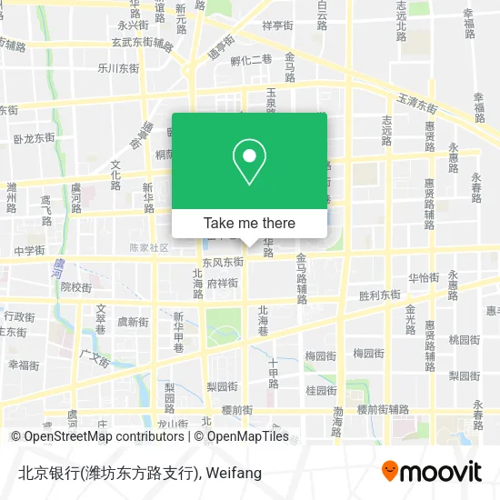 北京银行(潍坊东方路支行) map
