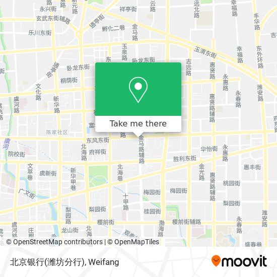 北京银行(潍坊分行) map