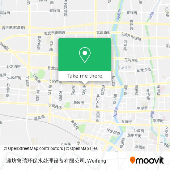 潍坊鲁瑞环保水处理设备有限公司 map