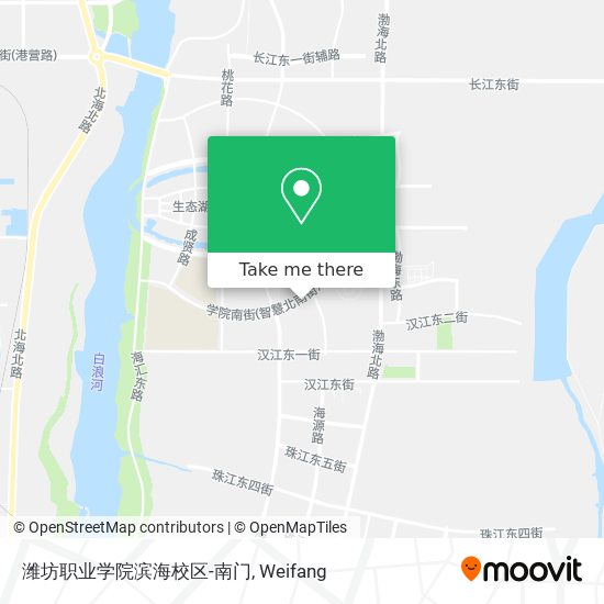 潍坊职业学院滨海校区-南门 map