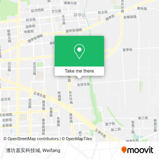 潍坊嘉实科技城 map