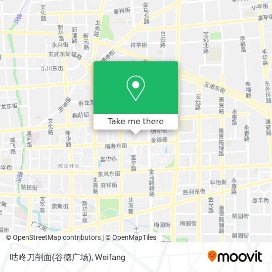 咕咚刀削面(谷德广场) map