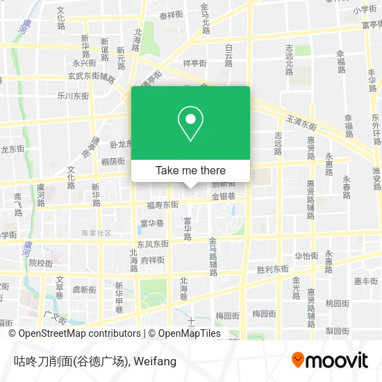 咕咚刀削面(谷德广场) map
