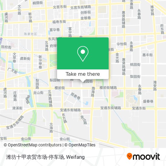 潍坊十甲农贸市场-停车场 map