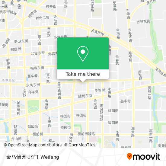金马怡园-北门 map