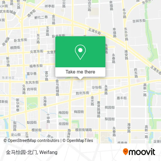 金马怡园-北门 map