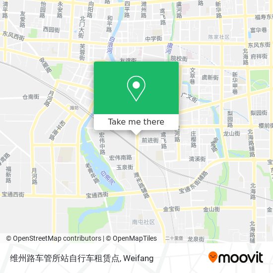 维州路车管所站自行车租赁点 map