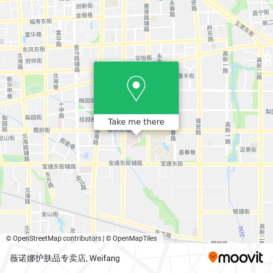 薇诺娜护肤品专卖店 map