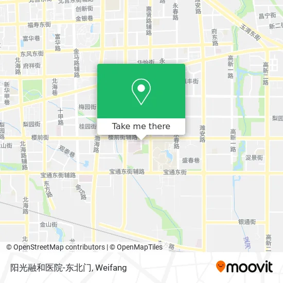 阳光融和医院-东北门 map