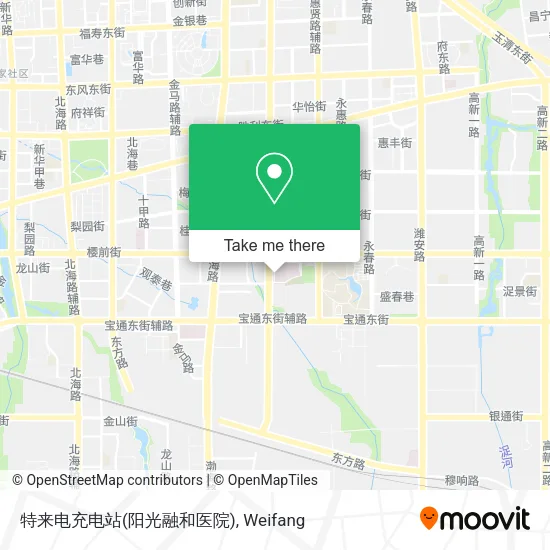 特来电充电站(阳光融和医院) map