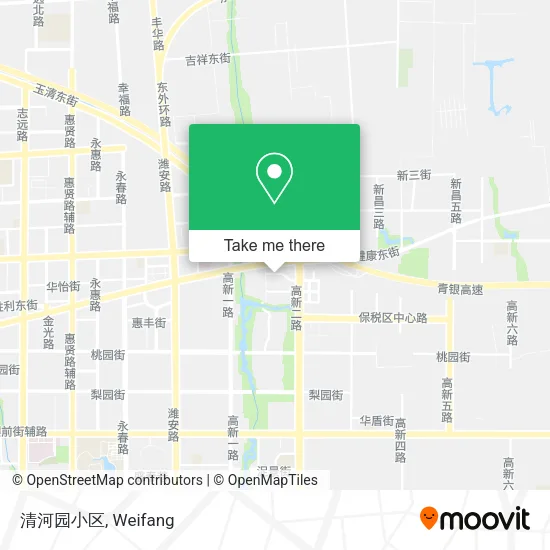 清河园小区 map
