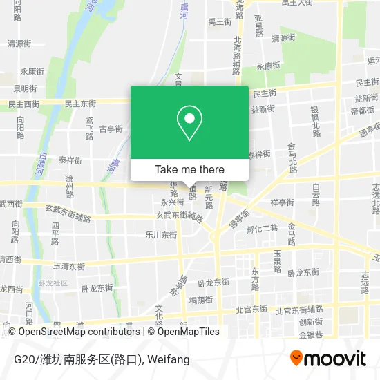 G20/潍坊南服务区(路口) map
