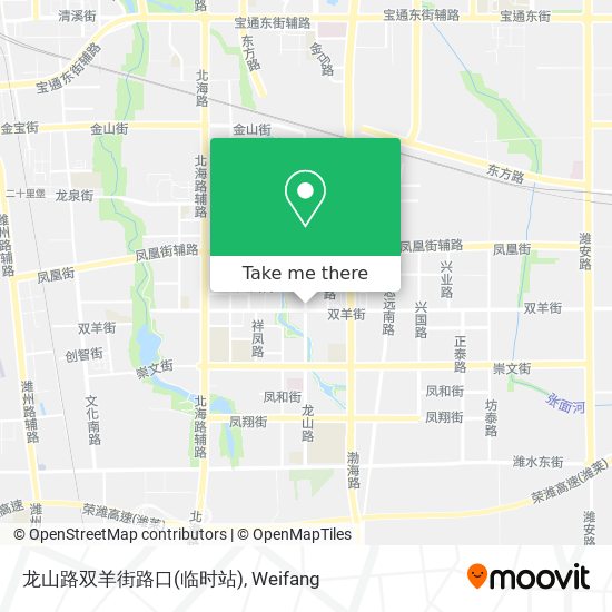 龙山路双羊街路口(临时站) map