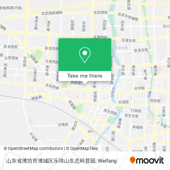 山东省潍坊市潍城区乐埠山生态科普园 map