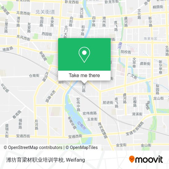 潍坊育梁材职业培训学校 map