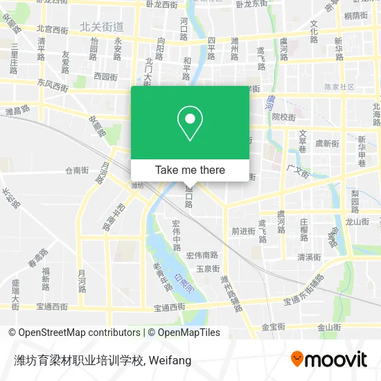 潍坊育梁材职业培训学校 map