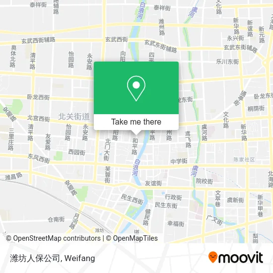 潍坊人保公司 map