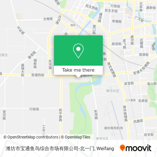 潍坊市宝通鱼鸟综合市场有限公司-北一门 map