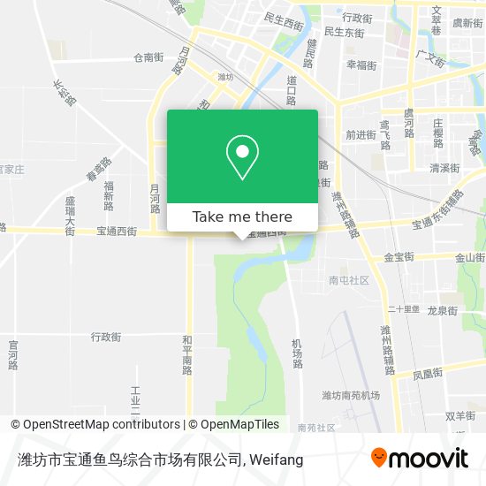 潍坊市宝通鱼鸟综合市场有限公司 map