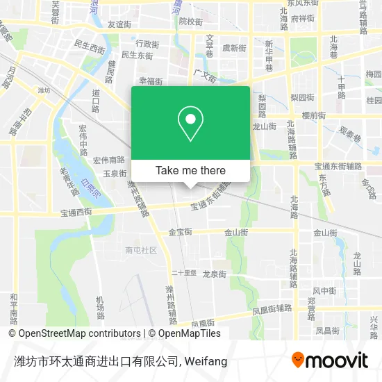 潍坊市环太通商进出口有限公司 map