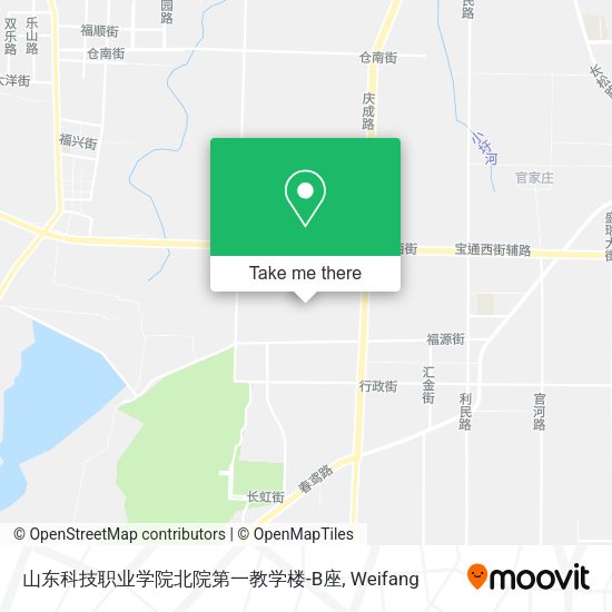山东科技职业学院北院第一教学楼-B座 map