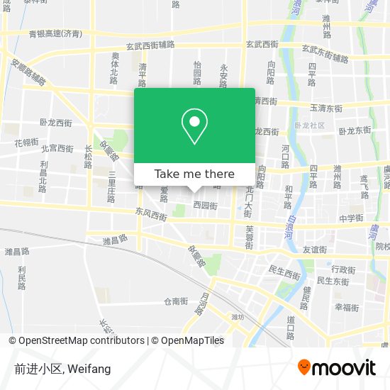 前进小区 map