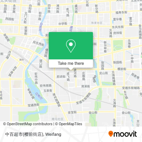 中百超市(樱前街店) map