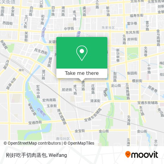 刚好吃手切肉蒸包 map