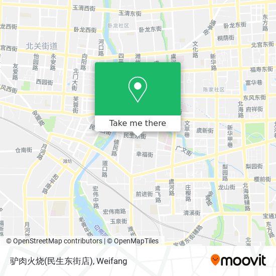 驴肉火烧(民生东街店) map