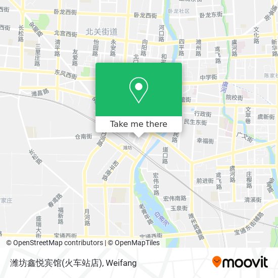 潍坊鑫悦宾馆(火车站店) map