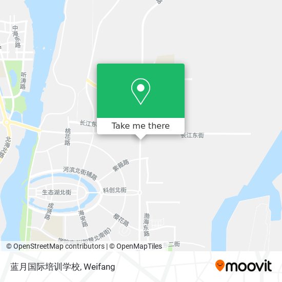 蓝月国际培训学校 map