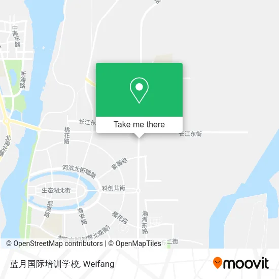 蓝月国际培训学校 map