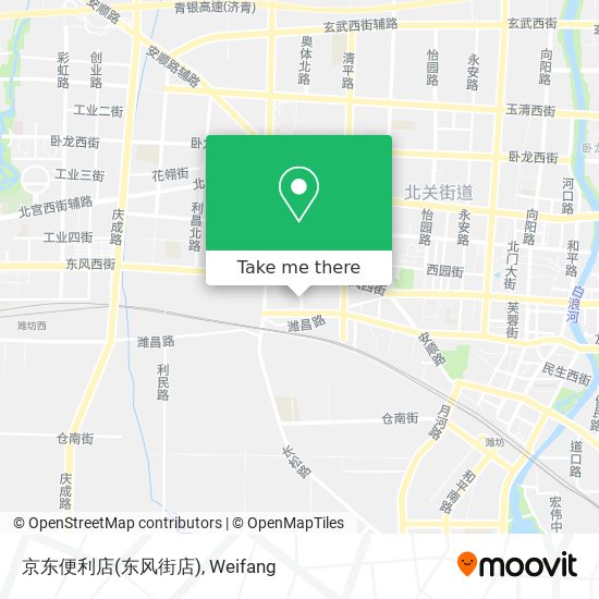 京东便利店(东风街店) map