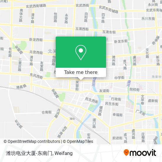 潍坊电业大厦-东南门 map