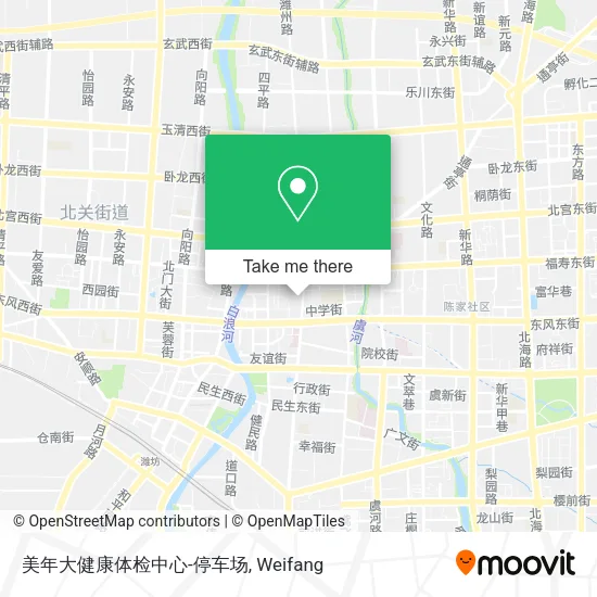 美年大健康体检中心-停车场 map