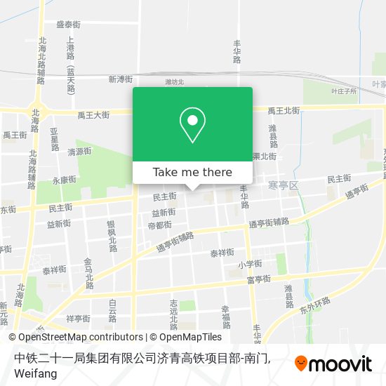 中铁二十一局集团有限公司济青高铁项目部-南门 map