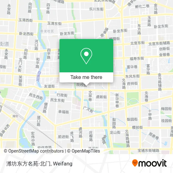 潍坊东方名苑-北门 map