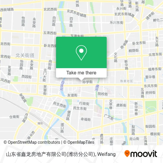 山东省鑫龙房地产有限公司(潍坊分公司) map