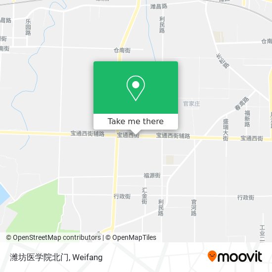 潍坊医学院北门 map