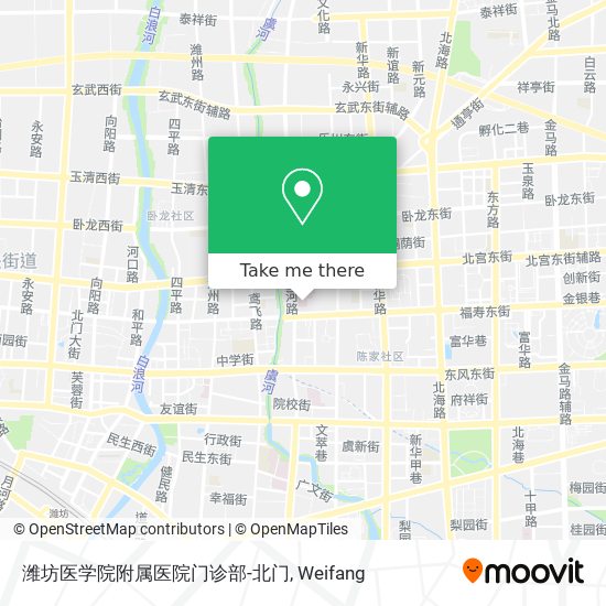 潍坊医学院附属医院门诊部-北门 map