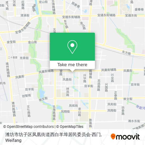 潍坊市坊子区凤凰街道西白羊埠居民委员会-西门 map