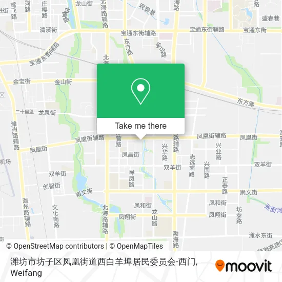 潍坊市坊子区凤凰街道西白羊埠居民委员会-西门 map