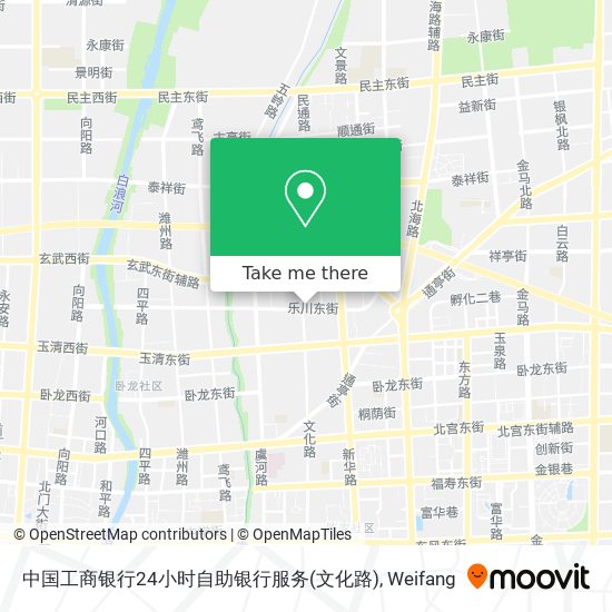 中国工商银行24小时自助银行服务(文化路) map